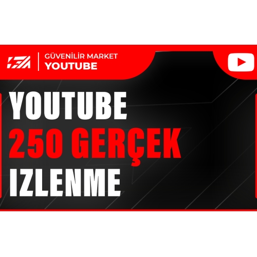  250 Youtube İzlenme - HIZLI BÜYÜME